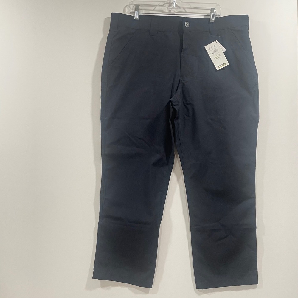 First Tactical Mens Station Pant 114017 Midnight Navy Teflon 40 Unhemmed NWT